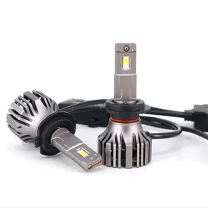 H7 lampu depan Led Unipower 4-smd 10000LM, bola lampu LED kecerahan 6500K, instalasi pasang dan mainkan, tahan air