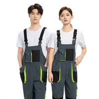 Salopette de travail robuste pour hommes, uniforme professionnel, vente en gros, vêtements de chantier avec plusieurs poches, matière respirante en poly/coton