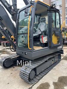 Miniexcavadoras Hyundai HX60pro HX60G HX60 para construcción usadas 100% a estrenar para trabajo de minería de Río de granja de carretera de ciudad - Product Image 5