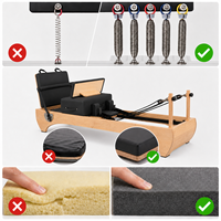 Machine de Pilates Reformer Commerciale en Bois d'Érable Réglable avec Kit d'Accessoires Complet – Écologique, Durable, Professionnelle pour Studio de Fitness
