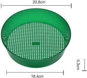 Green Plastic Garden Sieve Riddle Sifter for Compost Stone Gravel Soil - Product Image 3