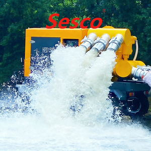 Pompe à eau moteur sur remorque OEM 100-4000m³/h à haut débit pour eaux usées - Product Image 1