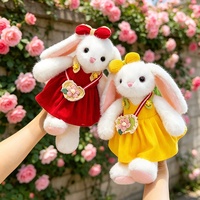 Boneka Kelinci Lucu Lisa, Boneka Plush Lembut dengan Rok, Boneka Tidur Nyaman, Hadiah Promosi Ulang Tahun & Paskah untuk Anak Perempuan