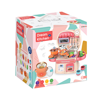 Ensemble de cuisine Jouet de cuisine miniature pour jouer à faire semblant Mini maison de jeu Meubles pour filles Table à manger Outils de cuisine