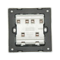 Interrupteur à bascule vintage en laiton, montage en surface, 10A 250V, plaque en plastique, 1/2/3/4 voies, 2 directions, interrupteur mural rétro pour éclairage