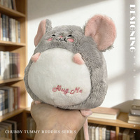 Peluche personnalisée Série Animaux Ventre Généreux avec Sons, Décoration de Bureau, Cadeau pour Machine à Pinces