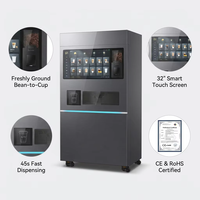 Máquina Expendedora de Café Frío Inteligente Comercial JK89, Distribuidor Automático con Pantalla Táctil, Estación de Bebidas con Múltiples Opciones