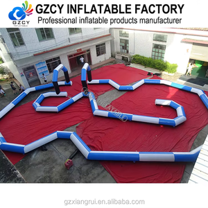 Piste de course gonflable en PVC personnalisée et portable, installation facile pour des jeux sportifs passionnants, Zorb Ball, <span class=keywords><strong>mini</strong></span>-voiture, course de karting - Product Image 4