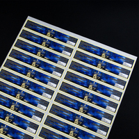Feuille d'argent électronique étanche personnalisé produit emballage étiquette impression chimique or logo étiquettes autocollants
