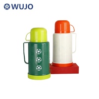 Pabrikan Harga Murah 24 Jam Termos Plastik Kopi Air Teh Panas Termos 1,2 L dengan Dua Cangkir dari WUJO