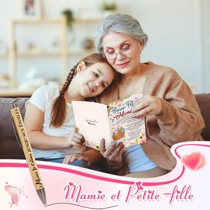 Cadeau original pour grand-mère, carte avec enveloppe, cadeau pour la fête des grand-mères, carte de vœux joyeuse, stylo à bille, grand-mère TAime, encre noire - Product Image 5