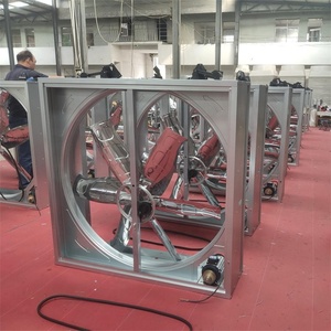Ventilateur de ventilation électrique mural <span class=keywords><strong>en</strong></span> acier inoxydable à roulement à billes, à persiennes, OEM ODM, pour élevages, fermes et cuisines - Product Image 1