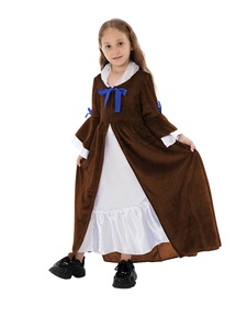Vestido Medieval, Disfraz de Halloween, Vestido Largo Retro Francés Renacentista para Niña - Product Image 5
