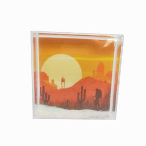 กรอบรูปพลาสติกสี่เหลี่ยม4x4กรอบลูกโลกหิมะแวววาวสำหรับตกแต่งบ้านจากผู้ผลิต - Product Image 6