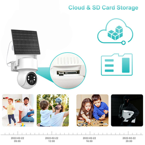 Icsee 4MP năng lượng mặt trời cctv ngoài trời máy ảnh không thấm nước với chế độ chờ dài 6000mAh pin điện năng thấp 4 gam <span class=keywords><strong>Sim</strong></span> Thẻ tầm nhìn ban đêm - Product Image 5