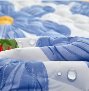 Hoa In Chải Bông Nệm Bảo Vệ Nữ Hoàng Vua Kích Thước Giường Bug Không Thấm Nước Nệm Bì<span class=keywords><strong>a</strong></span> Bảo Vệ - Product Image 5