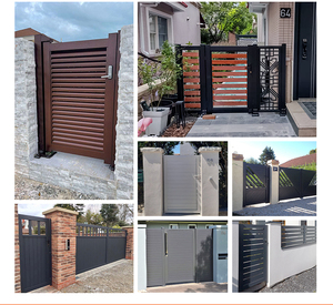 Puerta Peatonal Moderna de Aluminio de 6 Pies, Ecológica, con Recubrimiento en Polvo, para Jardín, Villa, Seguridad, Diseño Personalizado Directo de Fábrica, Resistente a la Intemperie - Product Image 6