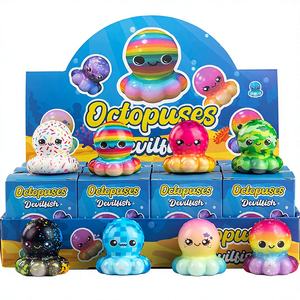 Boîtes mystères transfrontalières de figurines de poulpe compressibles, jouets pour enfants, thème animaux, figurines de jeu tendance - Product Image 1