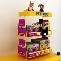 Présentoir de Comptoir en Fil Métallique Personnalisé pour Produits Animaux, Étagère de Présentation de Nourriture en Conserve pour Animaux pour Magasin d'Articles pour Animaux