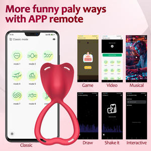 Estimulador de Clítoris con Control Inalámbrico en Forma de Corazón, Estimulación del Punto G, Vibrador Portátil <span class=keywords><strong>para</strong></span> Hombres y Mujeres, Juguetes Sexuales - Product Image 4