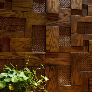 Panneaux d'art d'intérieur de luxe, carreaux muraux décoratifs <span class=keywords><strong>en</strong></span> <span class=keywords><strong>bois</strong></span>, mosaïque <span class=keywords><strong>en</strong></span> <span class=keywords><strong>bois</strong></span> écologique pour la <span class=keywords><strong>décoration</strong></span> murale et de plafond des hôtels et des salons - Product Image 4