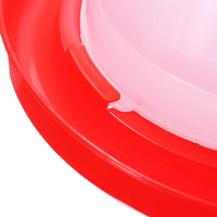 Abreuvoir automatique pour volailles de 1,5 L, rouge et blanc, abreuvoirs pour poulets et bouilloire à boire pour coqs, alimentation et abreuvement des animaux de ferme