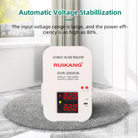 Stabilisateur de climatiseur mural à affichage numérique 220V AC à usage domestique monophasé 100-260V régulateur de tension d'entrée cuivre PC