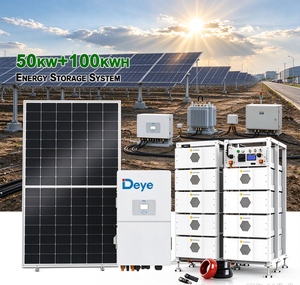 Système d'énergie <span class=keywords><strong>solaire</strong></span> hybride commercial Deye 50 kW, système de stockage de panneaux solaires hors réseau, prise <span class=keywords><strong>en</strong></span> charge de la connexion parallèle - Product Image 1