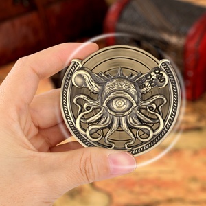 Tinh tế DND Quà Tặng một mắt cthulhu ngón tay Spinner xúc xắc mát D20 kim loại xúc xắc - Product Image 4