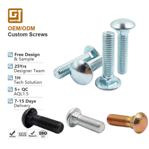 <span class=keywords><strong>Bulloni</strong></span> Personalizzati in Acciaio al Carbonio Zincato M3 M4 M6 M5 M8, Produttore di Elementi di Fissaggio, Bullone a Testa Larga in Acciaio Inossidabile Nero - Product Image 1