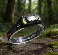 Lampe frontale LED ultra-lumineuse, résistante à l'eau, à intensité variable, au lithium-ion, portable, légère, équipement essentiel pour l'extérieur, hommes et femmes