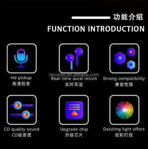 Micrófono de Condensador USB con Cable, Iluminación RGB, Ligero, Listo para Usar, para Grabación en Computadora, Transmisión en Vivo desde Teléfono Móvil - Product Image 3