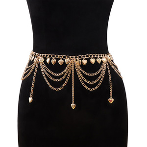 โซ่คาดเอวแบบโบฮีเมียนหลายชั้นประดับพู่  วัสดุโลหะผสมสังกะสี  เครื่องประดับสำหรับผู้หญิง  เหมาะสำหรับงานปาร์ตี้ - Product Image 5