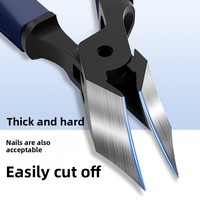 Coupe-ongles en acier inoxydable de haute qualité à bord incliné, conception anti-éclaboussures, ouverture large, durable, pour ongles épais, qualité supérieure