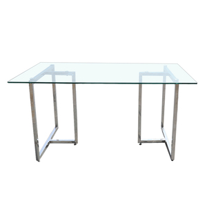 Mesas de <span class=keywords><strong>comedor</strong></span> modernas con patas cromadas, juego de <span class=keywords><strong>comedor</strong></span> con tapa de vidrio, precio competitivo, 2020 - Product Image 4