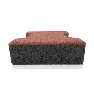 1m X 1m X 15mm Schwarze Ineinandergreifende Outdoor EPDM <span class=keywords><strong>Gummi</strong></span>-Bodenplatten Rutschfest Stoßdämpfend Fitnessmatten für Werkstatt Spielplatz - Product Image 2