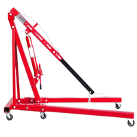Chèvre de Levage Moteur Hydraulique Pliable 2 Tonnes avec Roues, pour Atelier