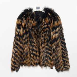 NAFA Personalice el abrigo de piel de zorro esponjoso con estilo de lujo de Ladys con el color de <span class=keywords><strong>la</strong></span> longitud del tamaño personalizado - Product Image 1