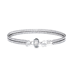 จี้เพชรธรรมชาติ18K ชุบทองหรูหราและหรูหราด้วยเพชรเหมือนหินหลัก - Product Image 2