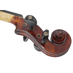 Violon 4/4 complet en érable mat/noir brillant avec touche en ébène, en stock, pour débutants, vente en gros - Product Image 3