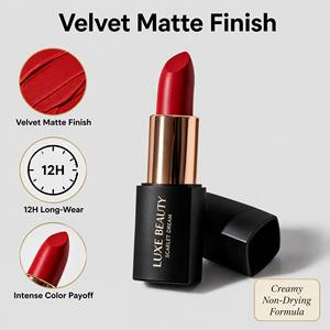 Lápiz Labial Vegano Mate de Terciopelo, Marca Privada, Alta Pigmentación, Bajo Precio, Larga Duración, Color <span class=keywords><strong>Nude</strong></span> - Product Image 3