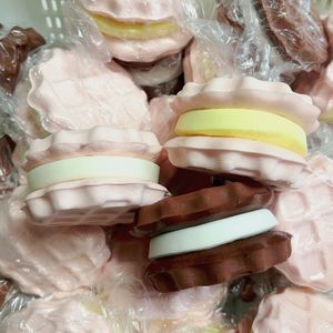 Wet Soft Hand Feel Sticky Simulation Waffle <b>Biscuit</b> Slow Rebound PU <b>Gift</b> Decompression Model Props Drop Shipping - Product Image 2