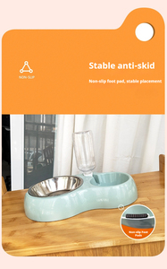 FishPrincess aço inoxidável cão gatos viajar ao ar livre portátil alimentador tigelas Água potável Alimentação Food <span class=keywords><strong>Bowl</strong></span> para animais de estimação - Product Image 4