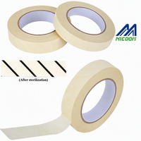 Ruban indicateur de stérilisation chimique pour autoclave, pour stérilisation à la vapeur haute température, changeant de couleur, avec papier d'emballage