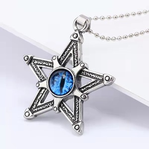 Collier pendentif en cristal œil <span class=keywords><strong>du</strong></span> <span class=keywords><strong>diable</strong></span> Pop Jewelry, chaîne de clavicule en acier inoxydable, cadeau pour petite amie - Product Image 5