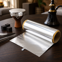 Rouleau de papier d'aluminium souple pour chicha, bord dentelé, rouleau jumbo pour l'exportation, logo personnalisé