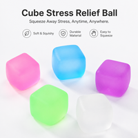 Jouet anti-stress TPR en forme de cube de glace à remontée lente, sensoriel, pour l'anxiété, OEM