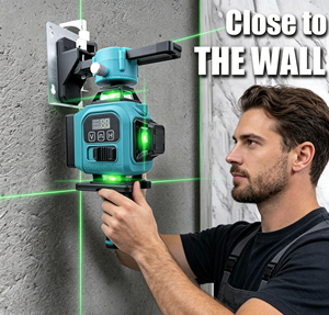 Nivel Láser Verde 3D de 12 Líneas 360° °   Nivel Láser Autonivelante con Soporte de Pared, Láser de Líneas Cruzadas 4D para Construcción - Product Image 2