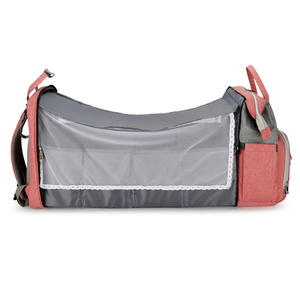 Borsa Fasciatoio Multifunzione con Culla Portatile, <span class=keywords><strong>Zaino</strong></span> per Neonati, Borsa per la Cura di Mamma e Bambino, Produzione OEM ODM all'Ingrosso - Product Image 2