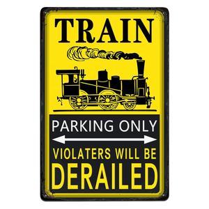 الأكثر مبيعًا علامة وقوف السيارات من الألومنيوم المتين مقاوم للأشعة تحت البنفسجية ومقاوم للعوامل الجوية للاستخدام في الهواء الطلق - Product Image 1